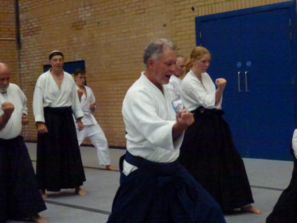 Sensei Neil Instructing a Class